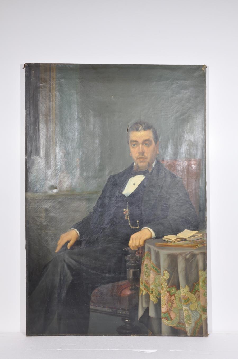 Portrait of a Man, Sitting at a Table