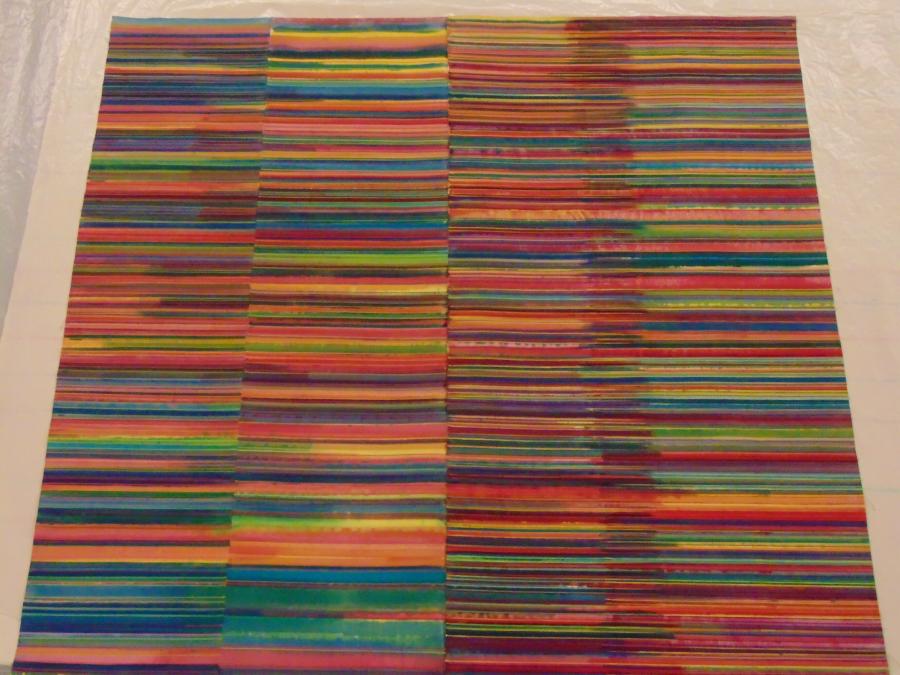 Toile pliée quadruple 