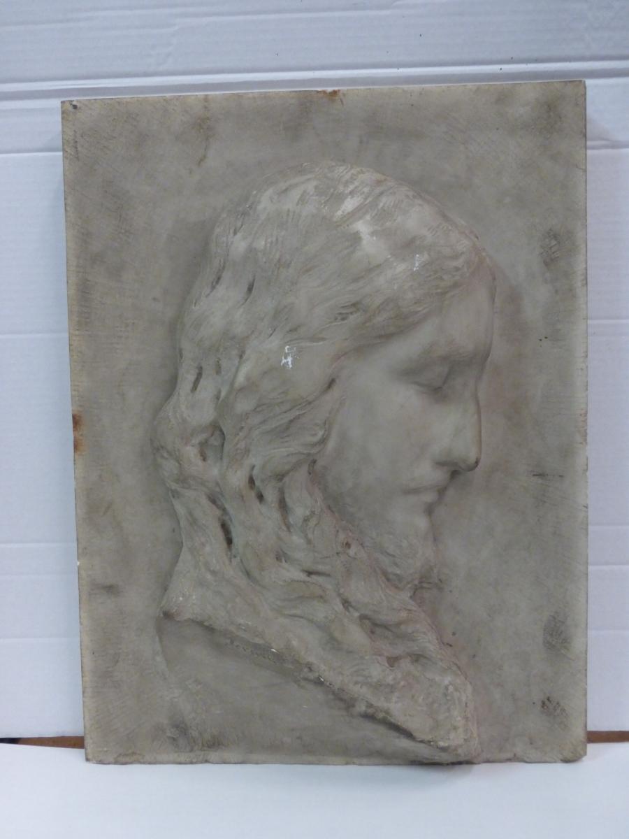 Head of Christ in relief