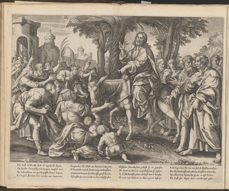 De intocht van Christus in Jeruzalem