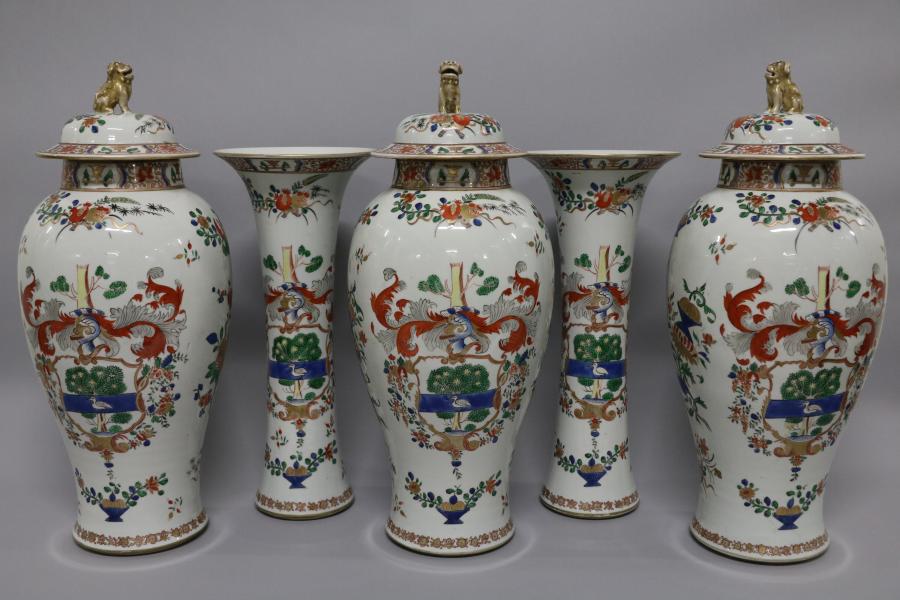 set of ornamental jars