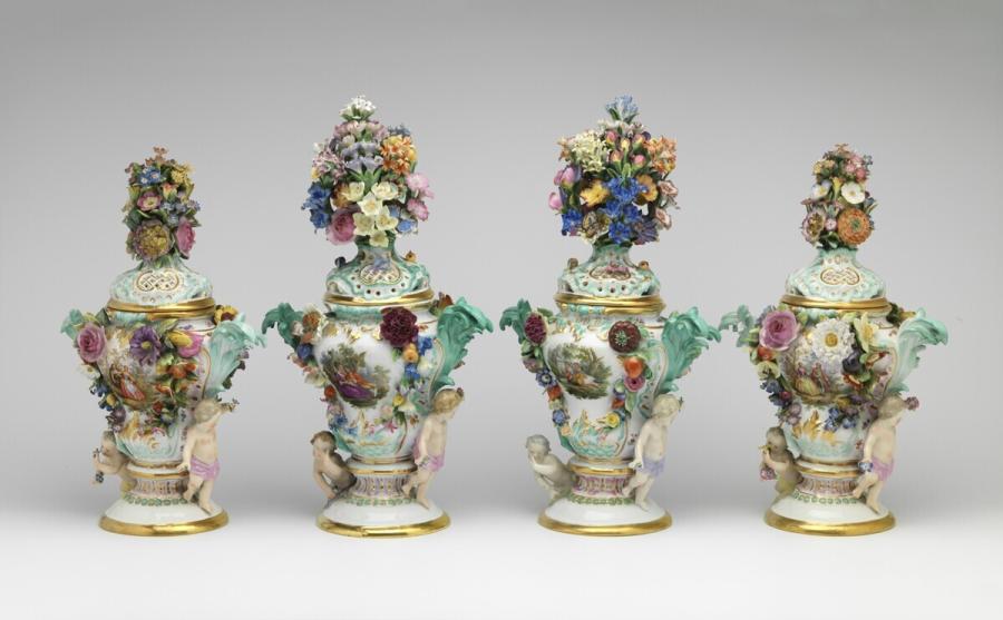 set of ornamental jars