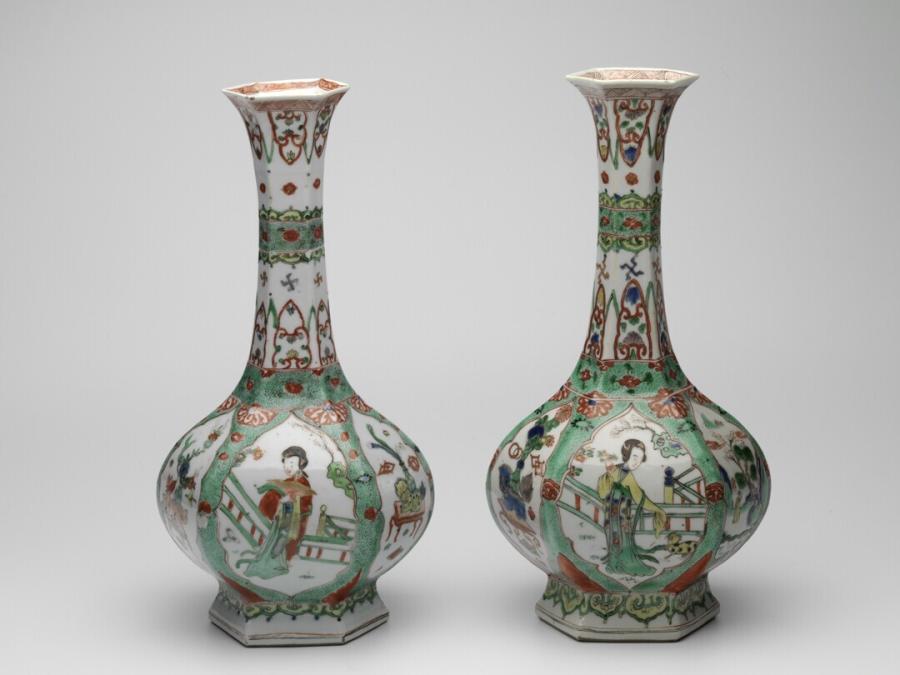set of ornamental jars