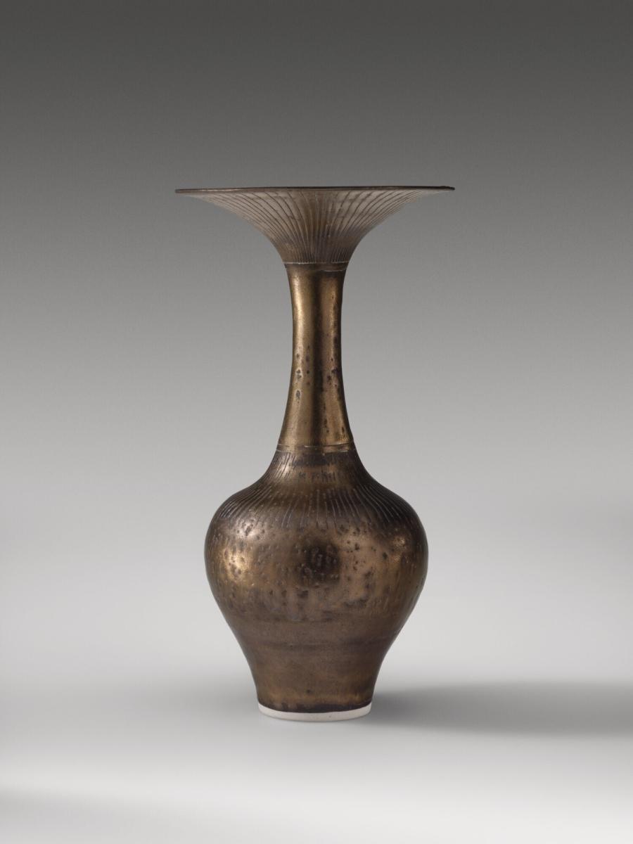 Bronze-coloured bottle