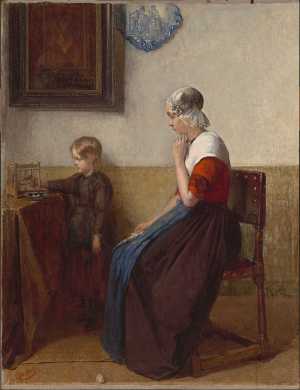 frisian-interior-with-a-young-farmer-s-wife-and-a-girl