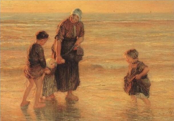 Zomeravond aan het strand