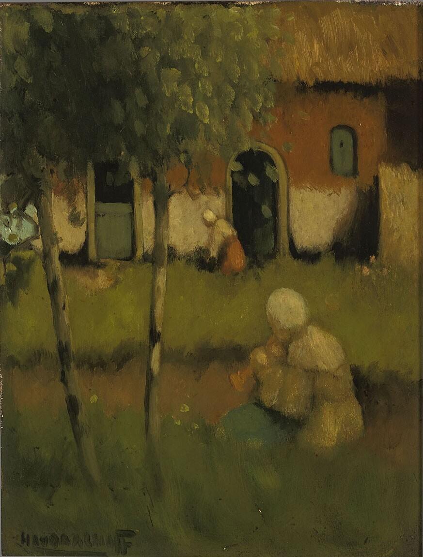 Kinderen in de wei (Fluitspeelster)