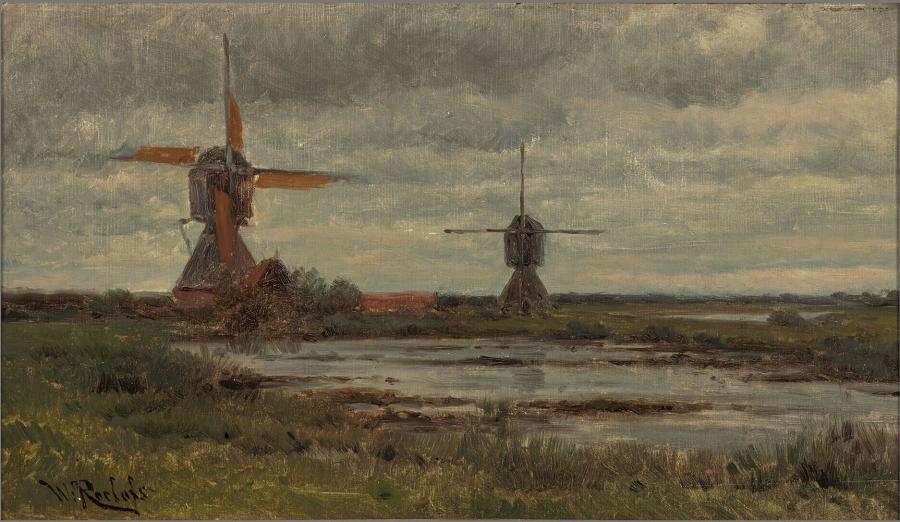 Polder Landscape with Mills
