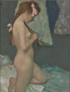 fillette-se-coiffant