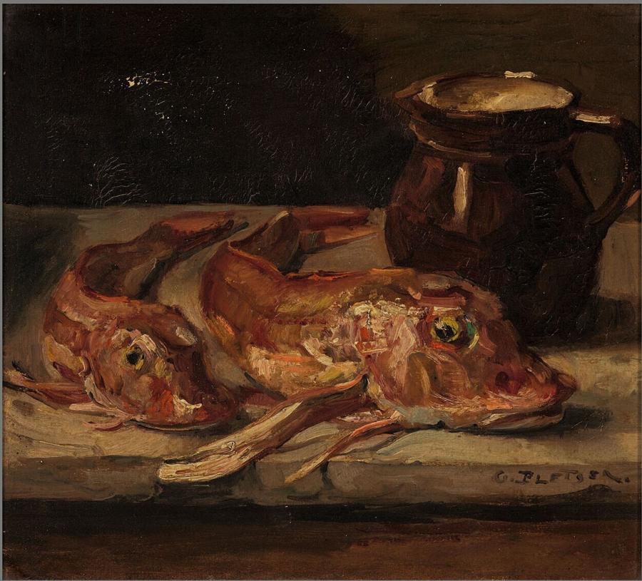 Stilleven met knorhanen