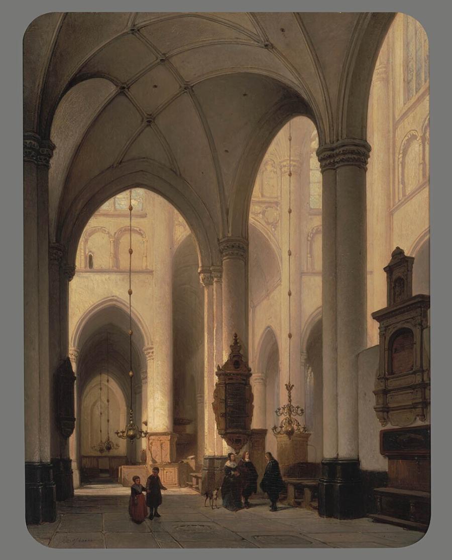Interior of a Gothic Church
