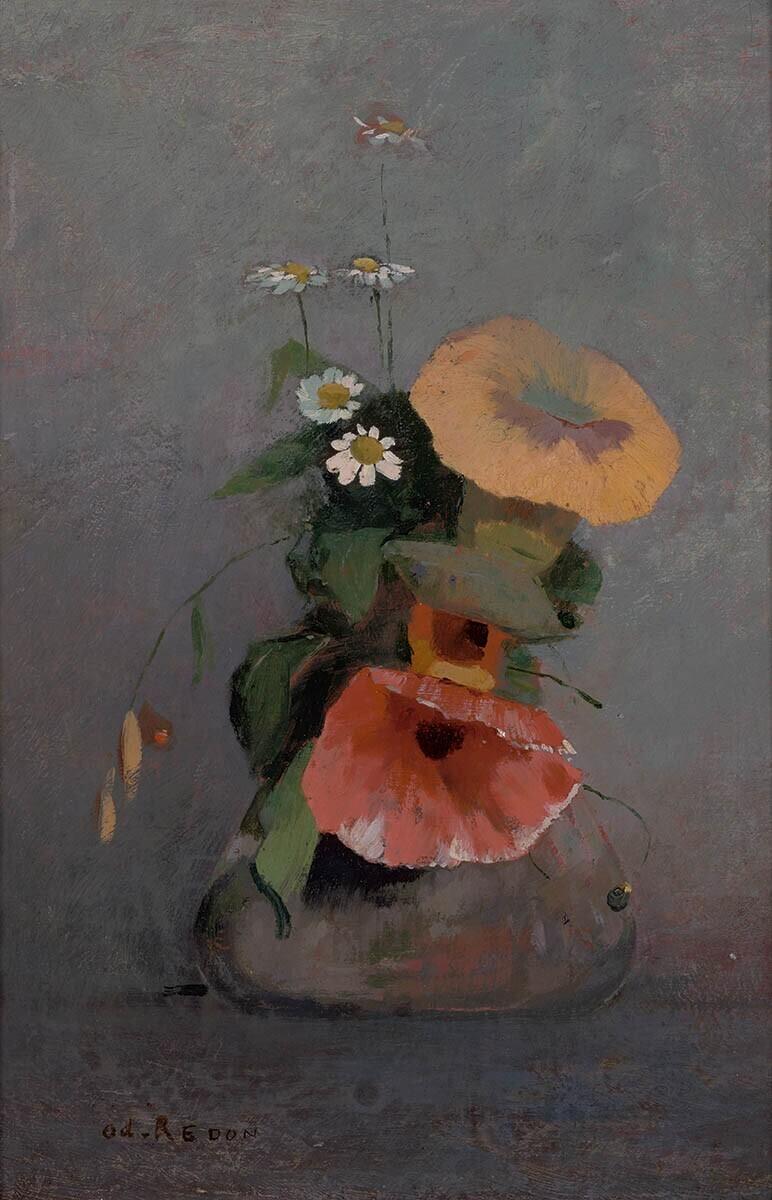 Vase with Poppy, Camomile and Bindweed