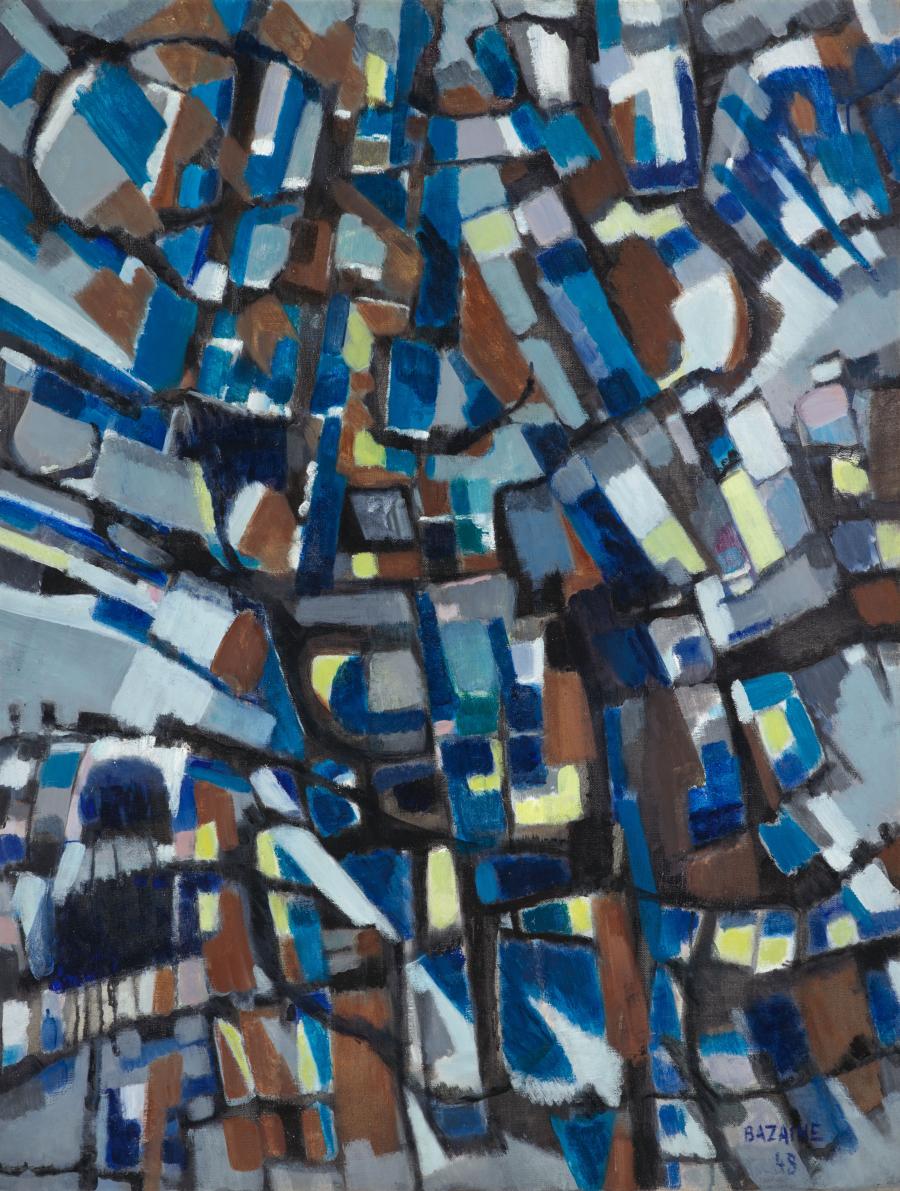 Grand arbre au paysage d'hiver (Grote boom in winterlandschap )