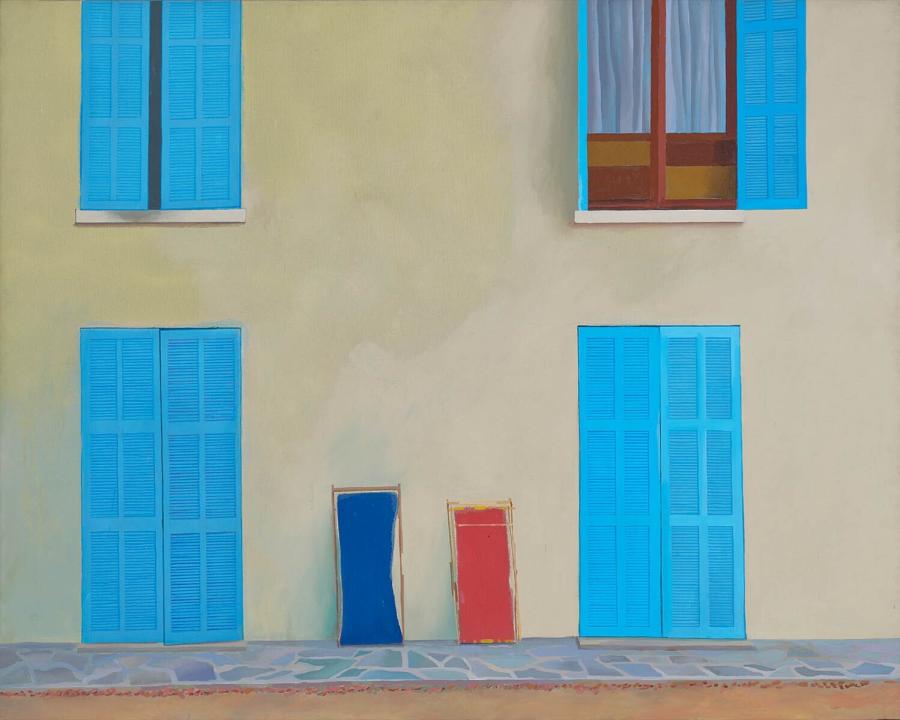 Two Deckchairs, Calvi (Twee ligstoelen, Calvi)