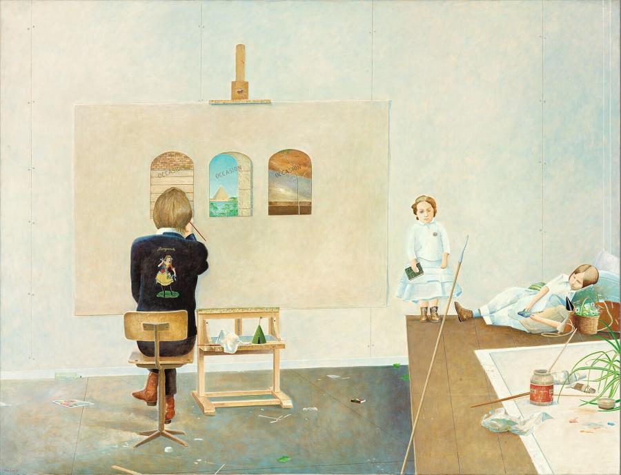 De gelukkige schilder