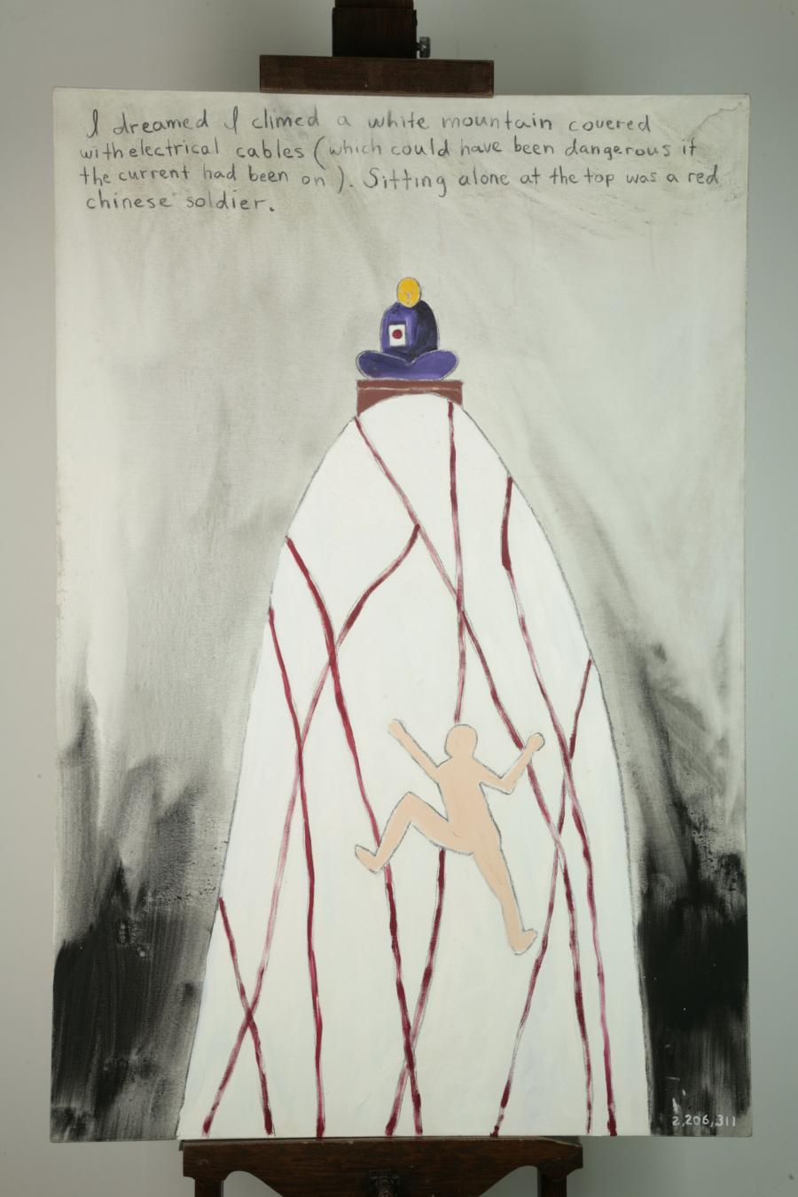 I dreamed I climbed a white mountain at 2206311 (Ik droomde dat ik een witte berg beklom op 2206311)