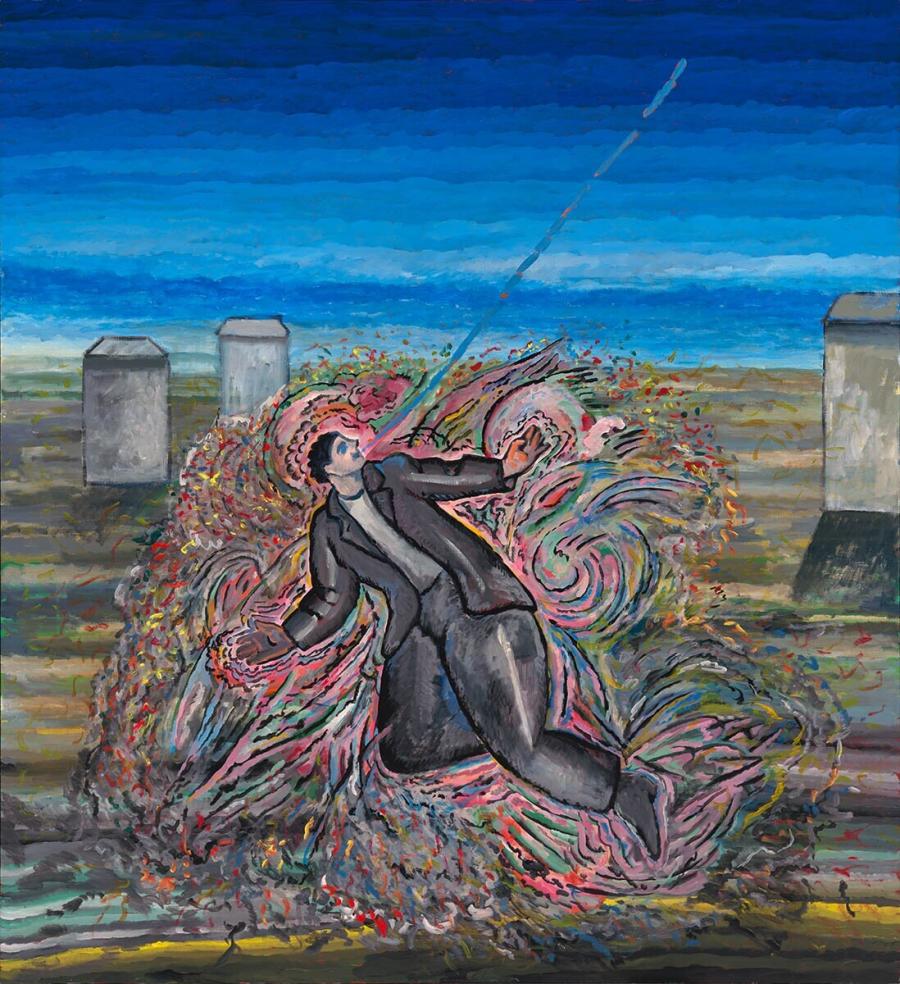 E bello per l'artificiere saltare con propri fuochi