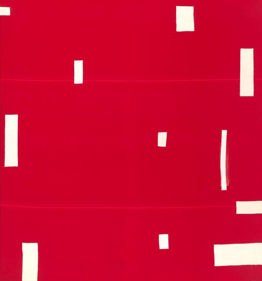 Red Abstract Painting