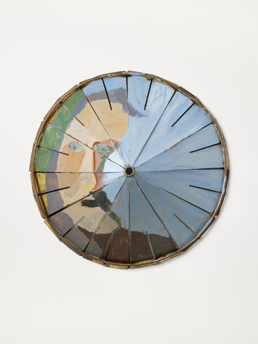 Portret van Izaak Walton gezien door een forel