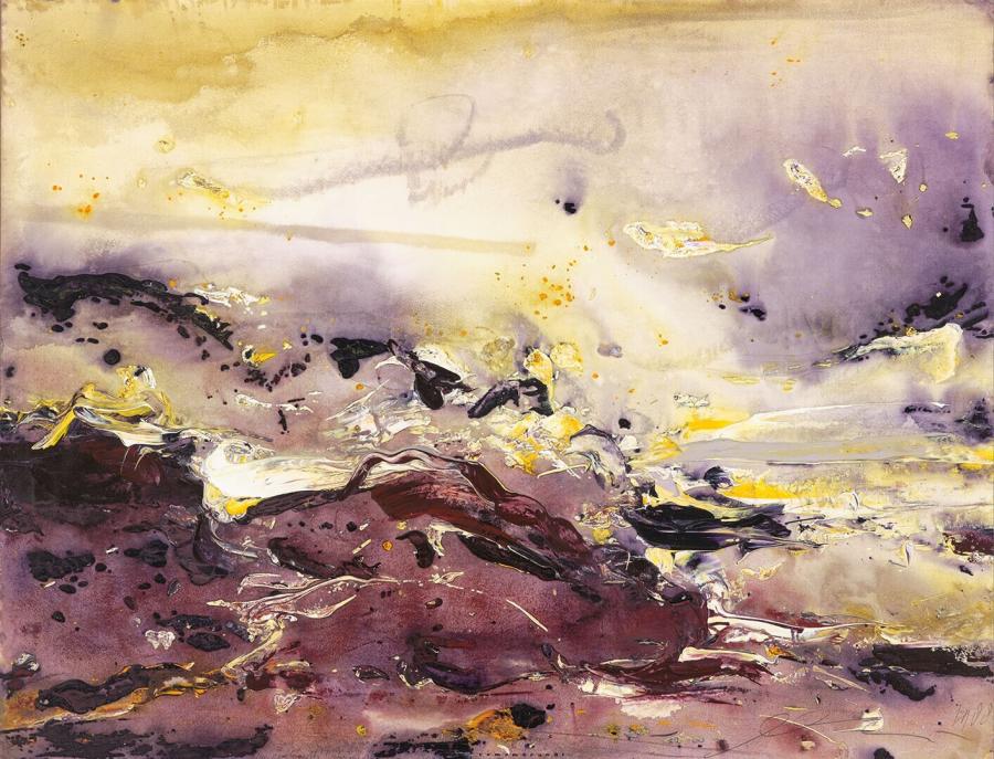 'Remembrandt' (after Rembrandts' stormy landscape 1638)