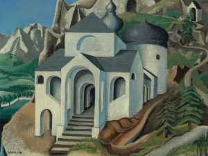 landschap-met-bergkapel