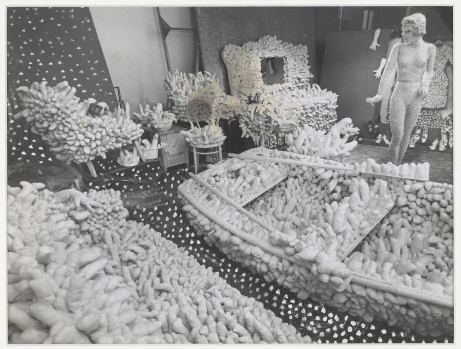 Photograph of the studio of Yayoi Kusama, New York, 1963