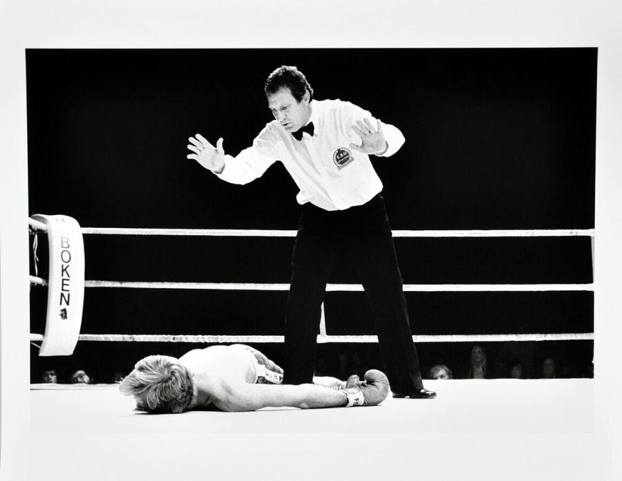 Rotterdam, Monday March 7, 1983. Day of the light-welterweight boxing match between Cor Eversteijn and Cliff Gilpin.