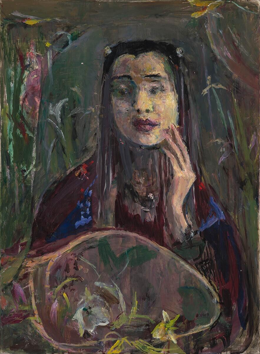 Florist, Japanese Girl (Bloemist, Japans meisje)