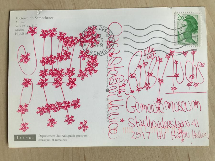 Postcard to Rudi Fuchs