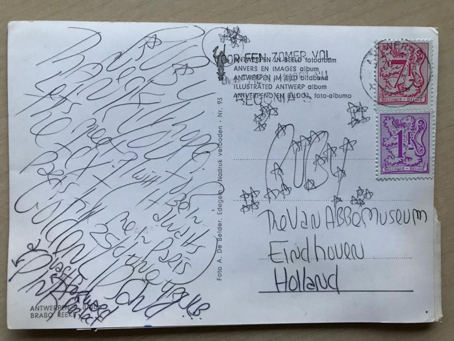 Postcard to Rudi Fuchs
