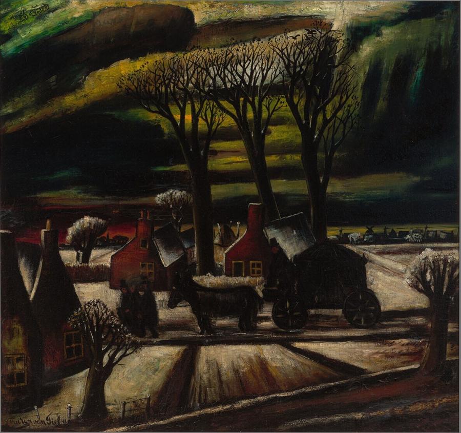 Begrafenis in de winter