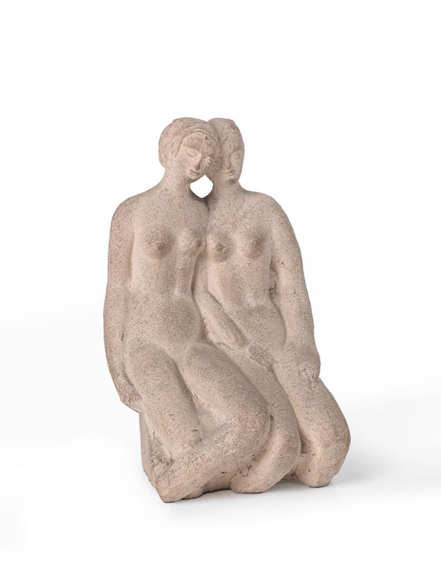 Vriendinnen (Twee zittende vrouwen)