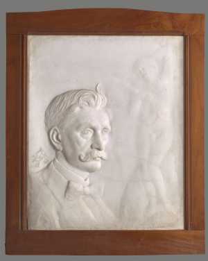 portretbuste-in-relief-zelfportret