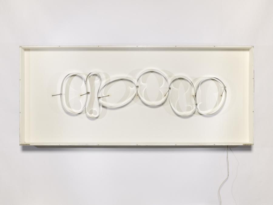 Six cercles en contorsion sur fond blanc (Zes cirkels in contorsie op een witte achtergrond)