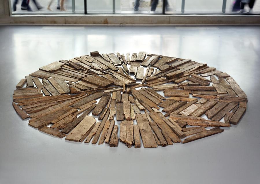 Driftwood circle (Cirkel van drijfhout)