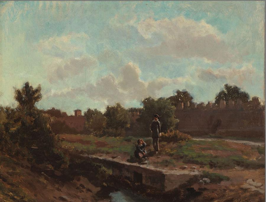 Landscape with two figures