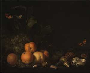 stilleven-met-vruchten-en-schelpen