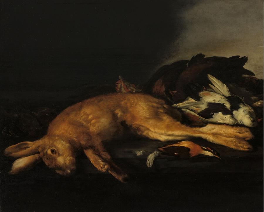 Dead Hare and Birds