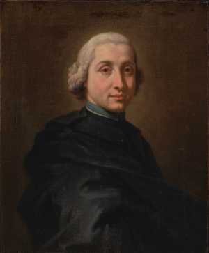 Portret van een jeugdig geestelijke