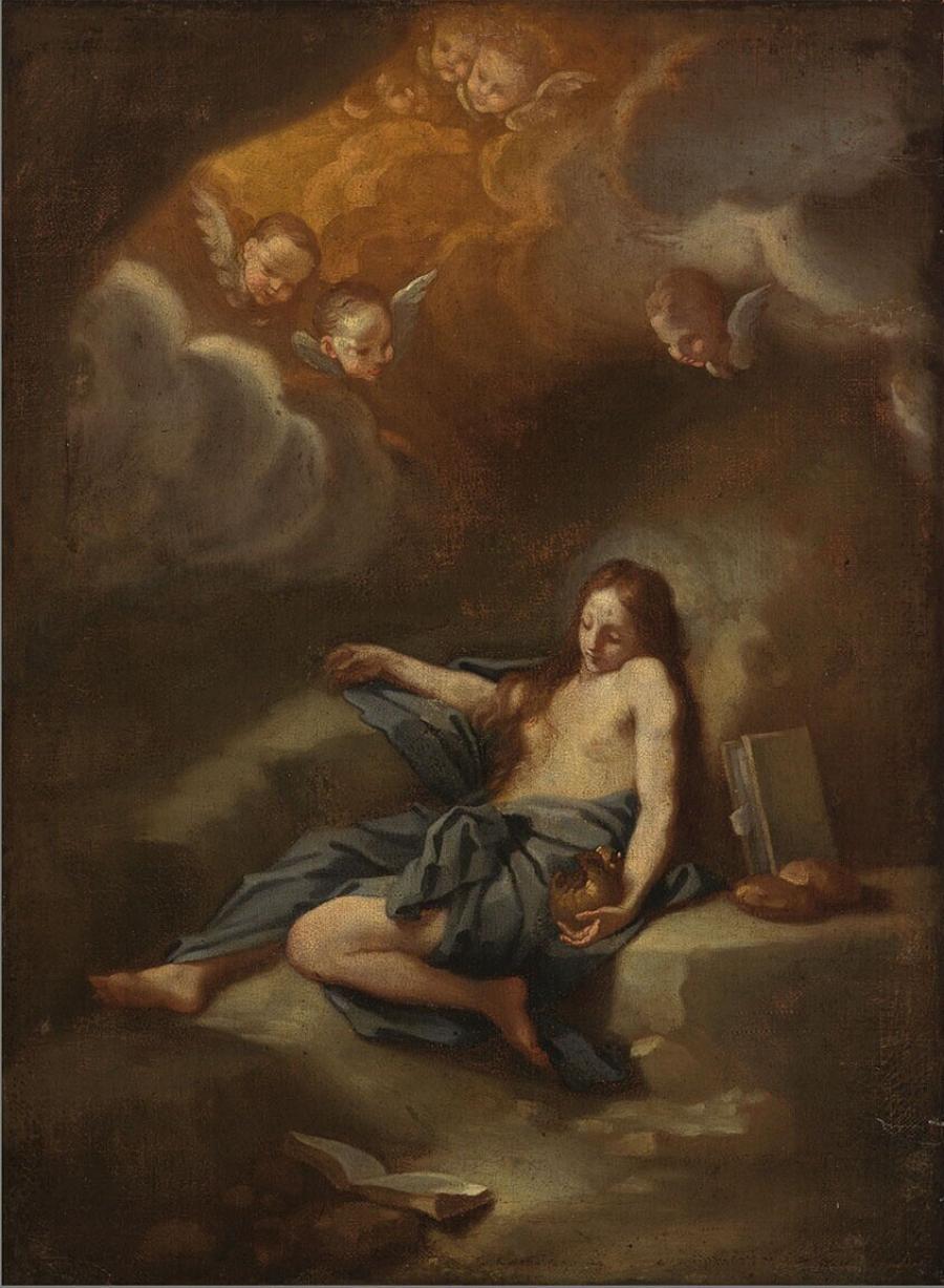 Penitent Magdalena in a landscape