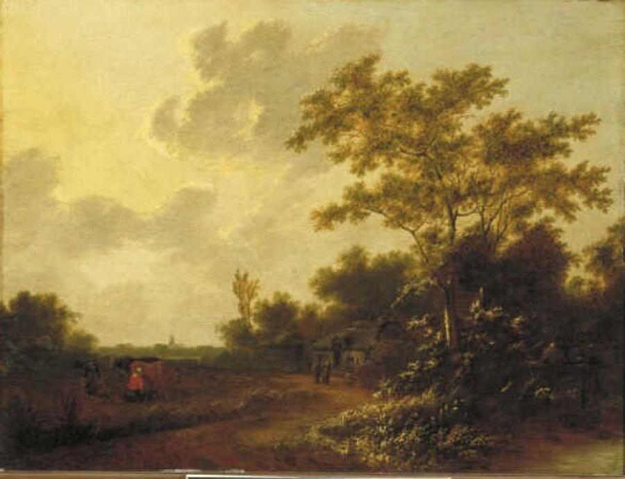 Landscape with Milkmaid