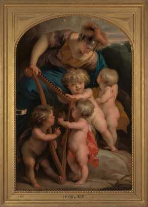 allegory-minerva-with-three-putti