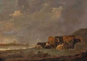 the-milkmaid-near-the-river-bank-of-the-oude-maas