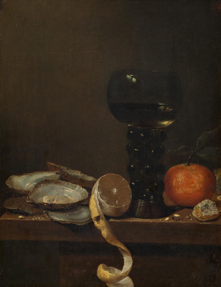 Oysters, a Rummer and Fruit