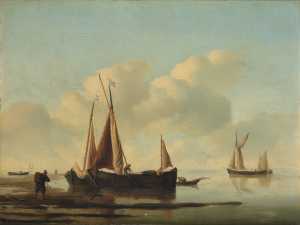 calm-sea-with-fishing-boats-near-the-coast