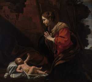 maria-in-aanbidding-voor-christus