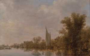 landscape-with-a-river-bank