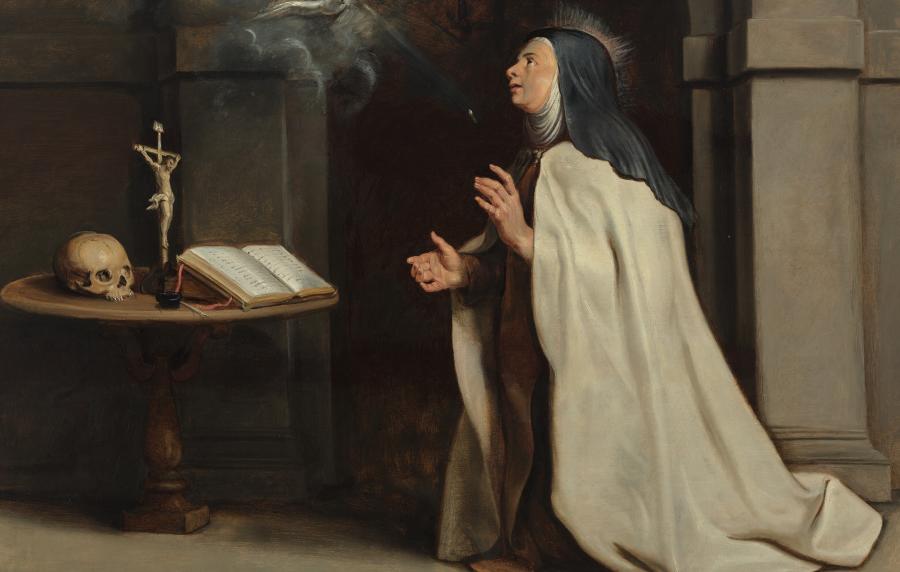 Het verschijnen van de Heilige Geest aan de Heilige Teresa van Avila