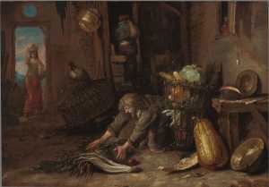farm-interior-with-a-kneeling-man