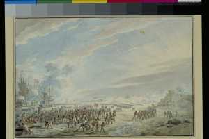 the-amphibious-landing-by-a-british-invasion-force-under-lieutenant-general-sir-ralph-abercromby-on-the-dutch-shore-near-callantsoog-27-august-1799-province-of-noord-holland